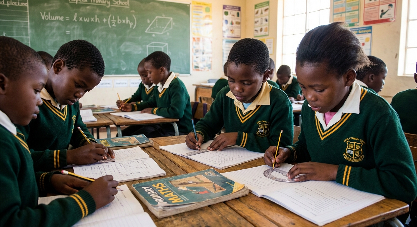 Mathematics lesson at Kopela Primary